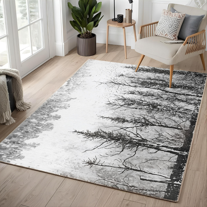 Winter Woodland Area Rug