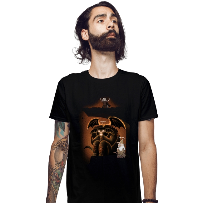 Daily_Deal_Shirts Fitted Shirts, Mens / Small / Black Wizardly Shenangigans