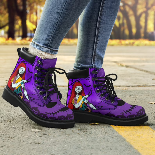 Womens Spooky Halloween Martin Boots