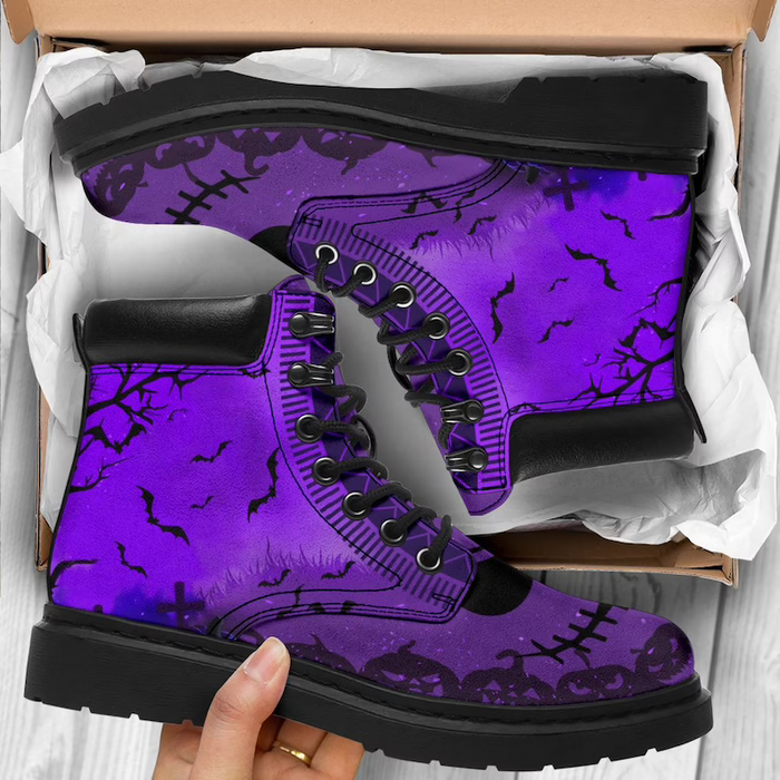 Womens Spooky Halloween Martin Boots