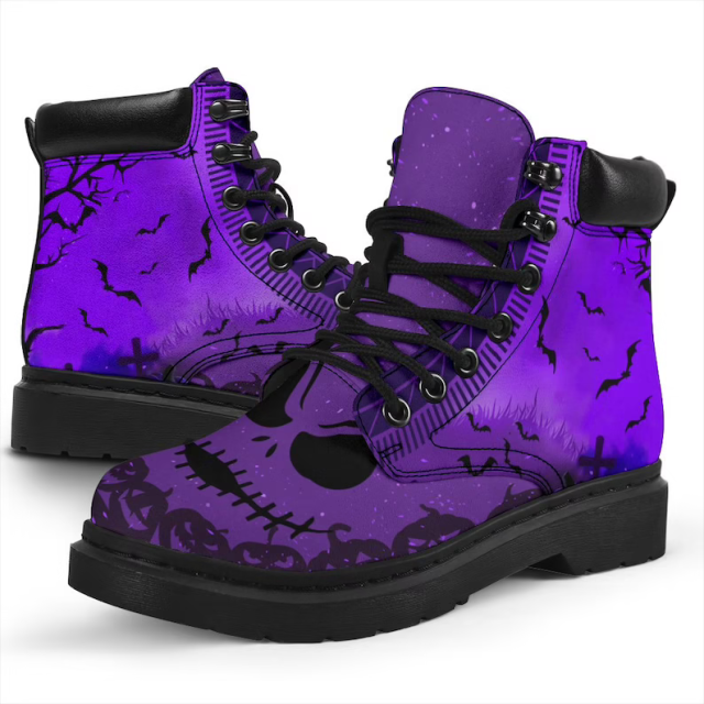 Womens Spooky Halloween Martin Boots