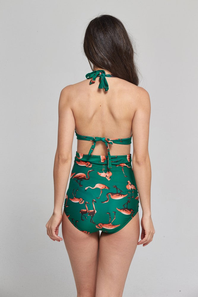 Women's Swimwear 2 Piece set Flamingo Green