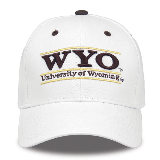 Wyoming Cowboys Bookstore Snapback - White, product view
