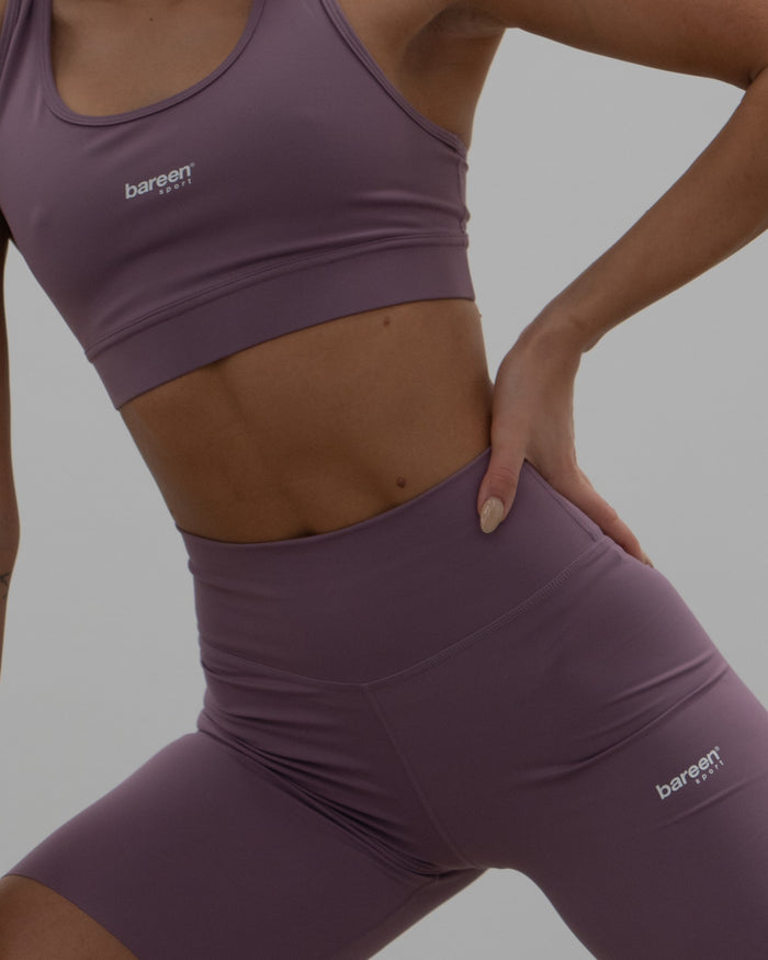 Yoga Bike Shorts, Women - Dusty Berry