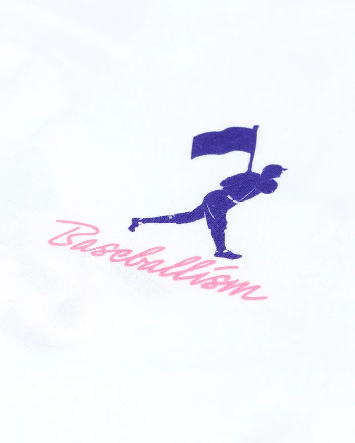 Yuvi Happy Place Baseballism T-Shirt (White) - Youth