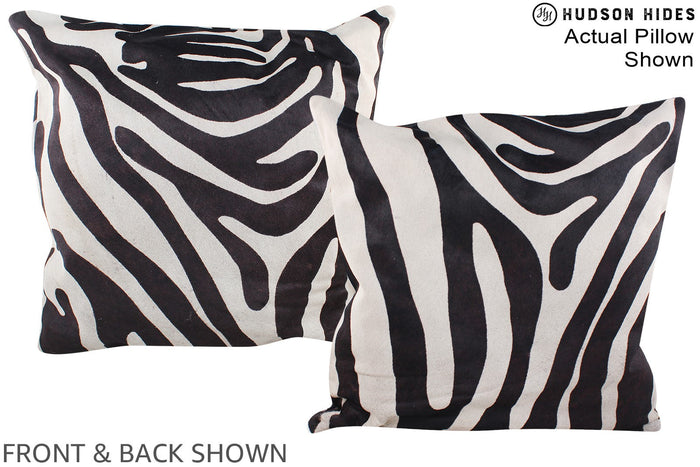 Zebra Cowhide Pillow #A14914
